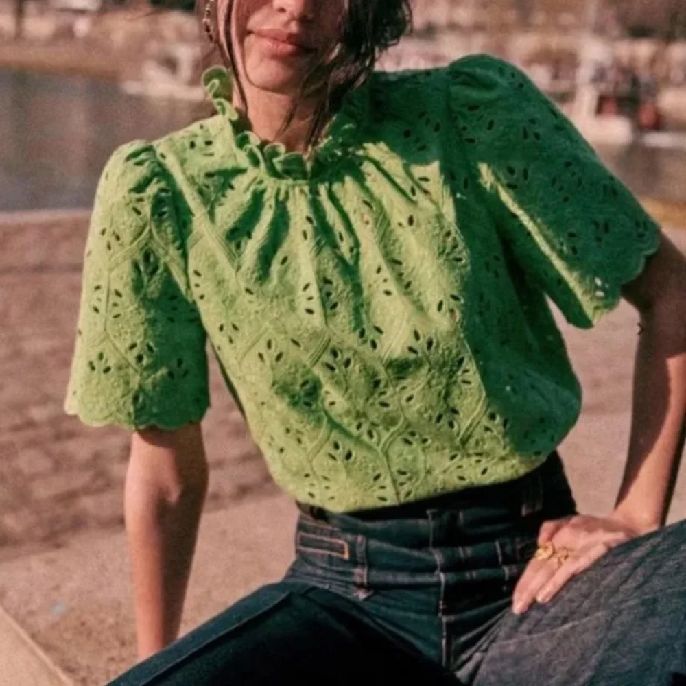 NWOT Sezane Louisah blouse - Picture 2 of 2